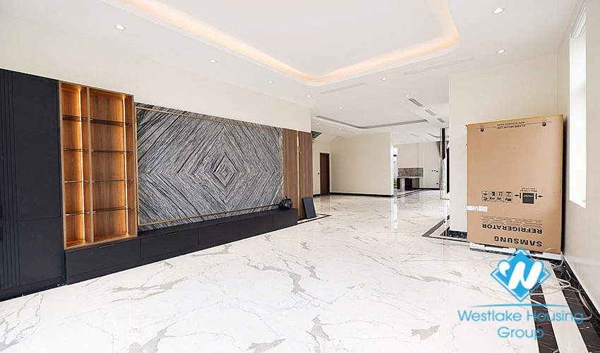 New villa with large campus with green garden for rent ciputra Hanoi